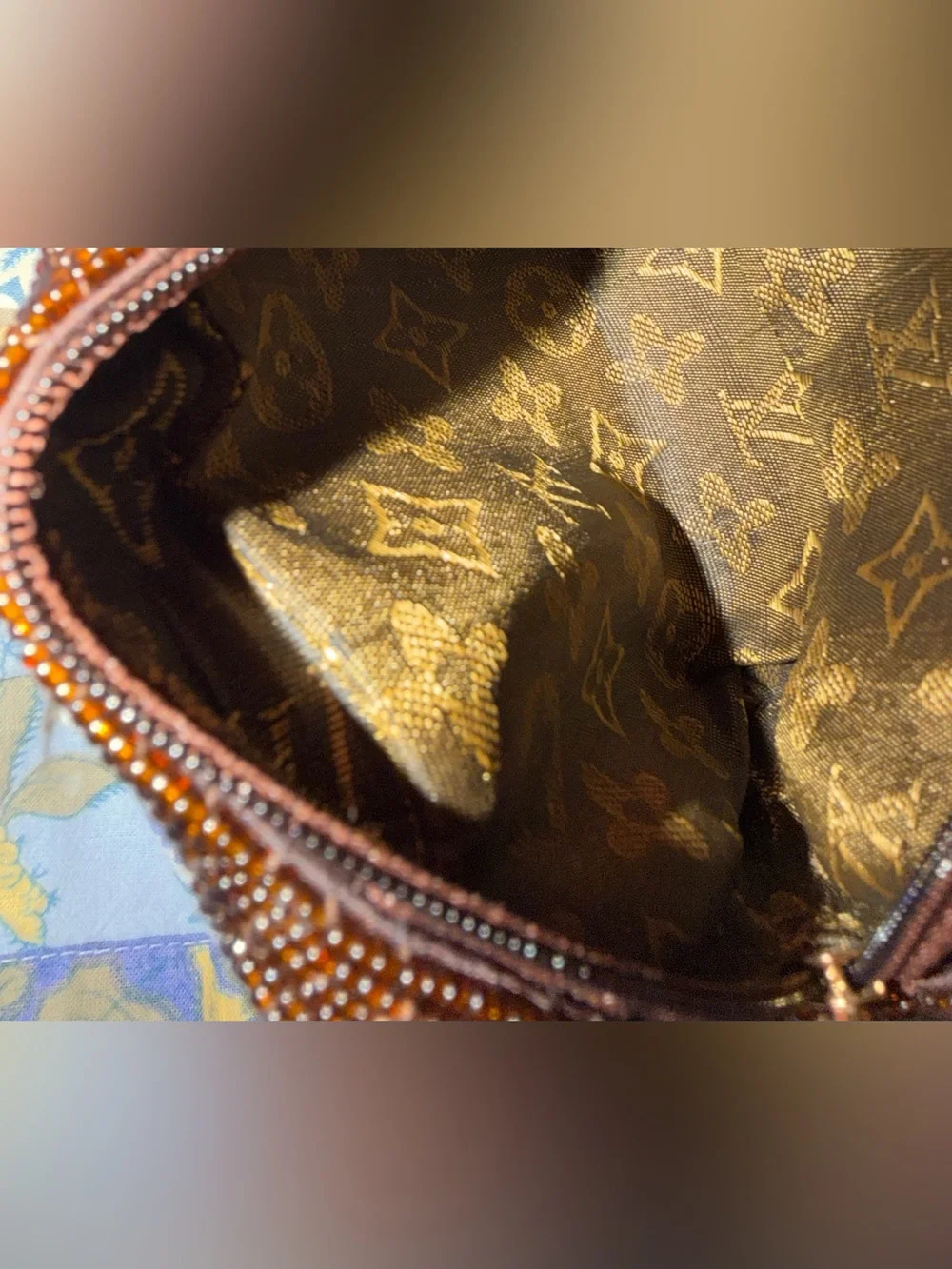 Gold Beaded Wristlet Pouch - Designer Style